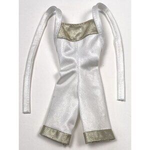 VTG 1992 MATTEL Hollywood Hair Barbie White/Gold Replacement Jumpsuit Romper